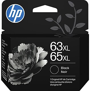 HP 63XL/63 Black High Yield and Tri-Color Standard Yield Ink
