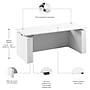 Bush Business Furniture Stratus 72"W Electric Rectangular Adjustable Standing Desk with Modesty Panel, White (SUT004WH)~#|#~9F096A6E-A24A-46E1-AD6749F566205867_sc7