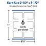 Avery Business Cards, 2-1/2" x 3-1/2, Glossy White, 150/Pack (95328)~#|#~9F0BEEE1-31B8-4874-9A5F857DF61D41CF_sc7