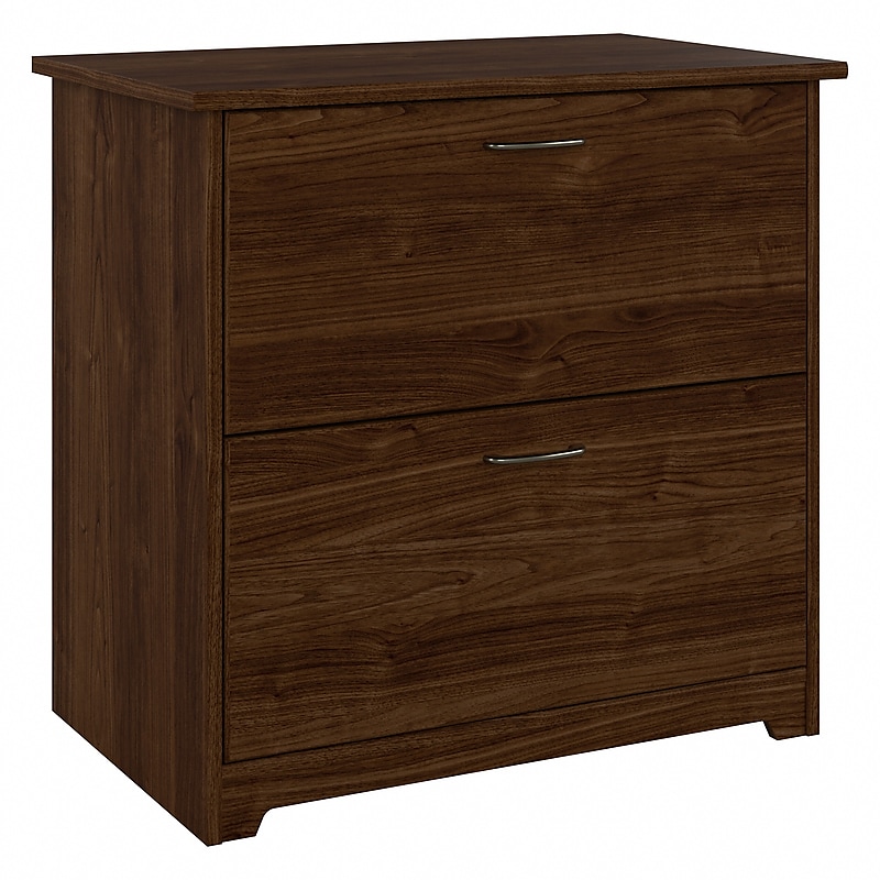 Bush Furniture Cabot 31"W 2-Drawer Lateral File Cabinet, Letter/Legal, Modern Walnut (WC31080) image 1