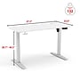 Staples 48"W Electric Rectangular Adjustable Standing Desk, White (ST63148)~#|#~9F0D72CD-D884-4DEB-ADC412798629D734_sc7
