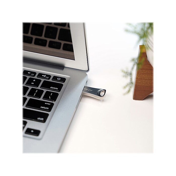 PNY Elite-X 64GB USB 3.2 Type A Flash Drive, Silver (P-FDI64GELTX