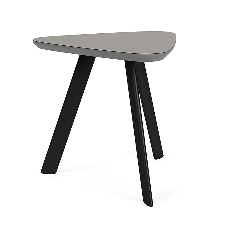 Lesro Willow 20"W x 20"D Laminate End Table, Sarum Twill/Black (WL0520.SBK.TST) image 1