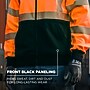 GloWear 8318BK High Visibility Long Sleeve Black Bottom Hooded Zip-Up Sweatshirt, ANSI Type R Class 3, Orange, X-Large (23075)~#|#~9F12A289-BB71-41DF-BB423CEFDEE0CA84_sc7