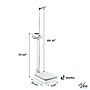 Viva Comfort Digital BMI Physician Weight & Height Scale, 660 lbs. Capacity, White (ADI904-01-MK)~#|#~9F13A967-BD14-4850-B651ED83495E53AF_sc7