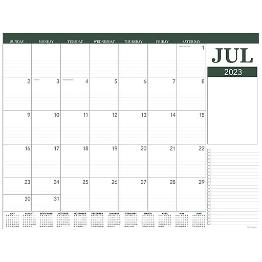 20232024 TF Publishing 22" x 17" Academic Monthly Desk Pad Calendar