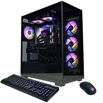 CyberPowerPC Gaming Desktop Computer, AMD Ryzen 7 9700X, Radeon RX