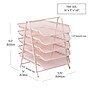 Mind Reader 5-Tier Stackable Paper Desk Tray Organizer, Metal, Pink (5TPAPER-PNK)~#|#~9F227CAE-3AF5-4C61-A51981E89ACCB860_sc7