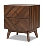 Baxton Studio Hartman 19"W x 16.25"D Wooden Nightstand with 2 Drawers, Walnut Brown (193-11719-HiT)~#|#~9F29D7E2-8BC0-49EA-B37019033361DE4E_sc7
