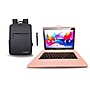 LINSAY F10 Series 10.1" Tablet, Wi-Fi, Octa Core, 256GB eMMC, Android 15, Pink Cloth Keyboard Case, Backpack, & Stylus Pen~#|#~9F29EA4D-4C7F-424F-B5C3763DC5BDA3C5_sc7