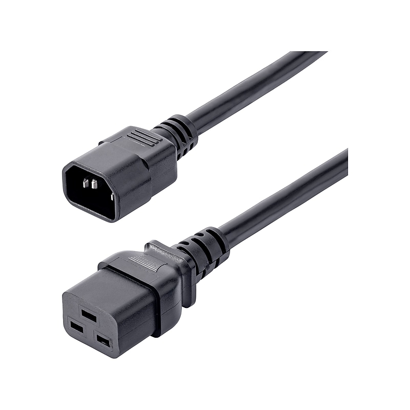 StarTech 6' C14 to C19 Power Cable, Male to Female, Black (PXTC14C19146) image 1