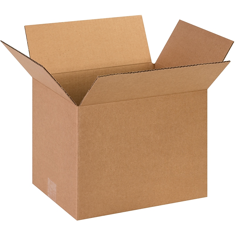 13" x 10" x 10" Shipping Boxes, 32 ECT, 25/Bundle (BS131010) image 1