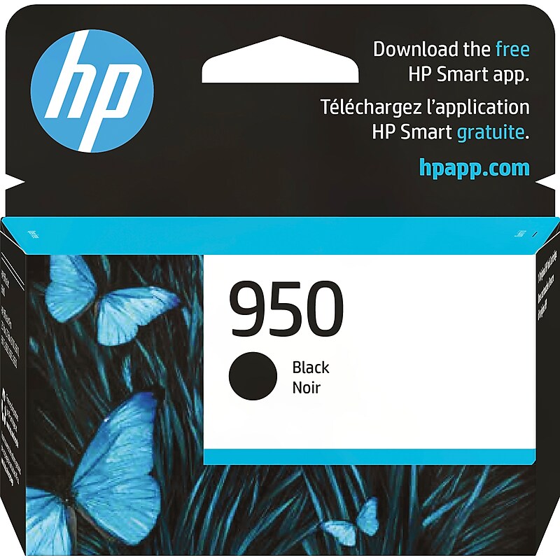 HP 950 Black Standard Yield Ink Cartridge, Prints Up to 1,000 Pages (CN049AN#140) image 1