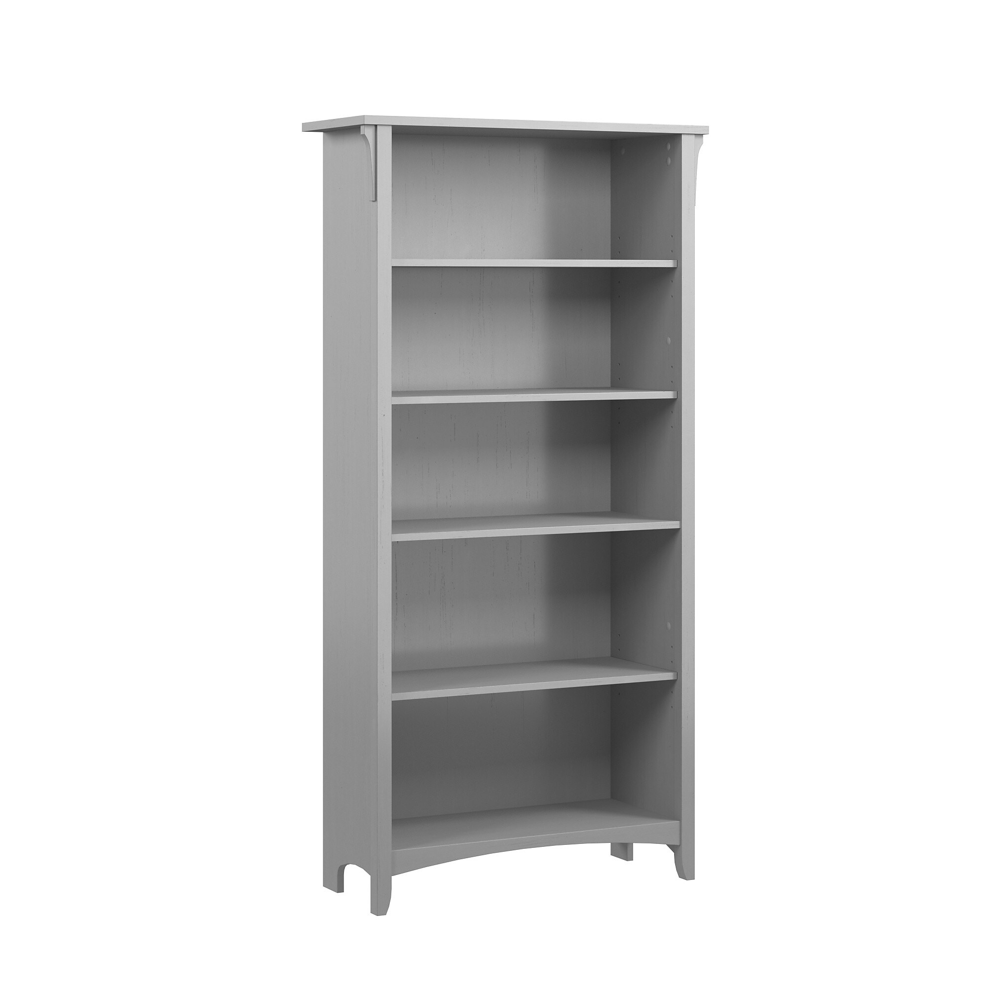 Bush Home Salinas Tall 5 Shelf Bookcase, Cape Cod Gray (SAB132CG-03) Sansujyuku sansujyuku.com