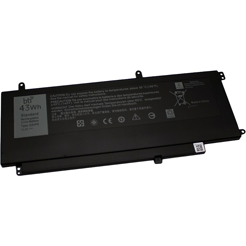 Battery Technology Li-Ion Replacement Battery for Dell Laptops, 3840mAh (D2VF9-BTI) image 1