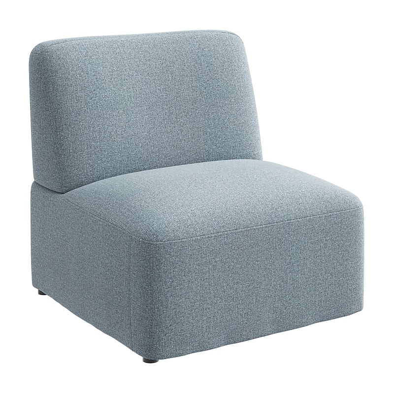Bush Business Furniture Assemble Modular Lounge Chair, Armless, Mist Fabric (ASM130MSF-03) image 1