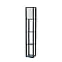 Simple Designs 62.50" Etagere Organizer Storage Shelf Floor Lamp with Linen Shade, Black (LF1014-BLK)~#|#~9F3B4FF1-F65A-4384-98E9440CC1BFCE92_sc7