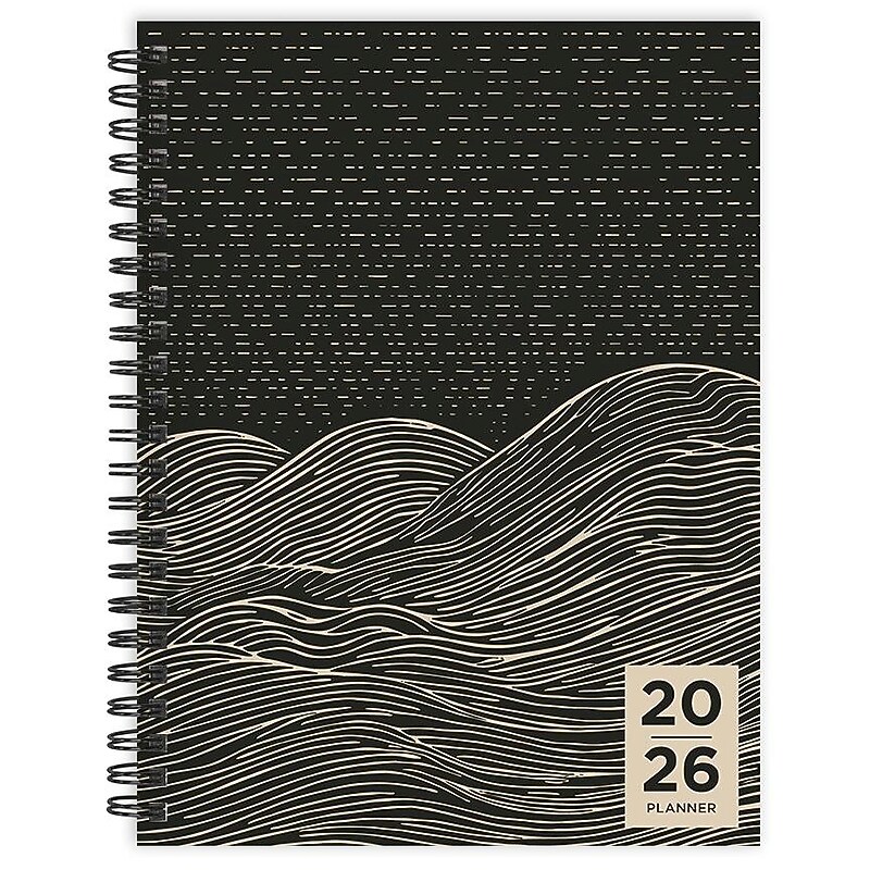 2026 TF Publishing Rolling Waves 6.5" x 8" Calendar Year Weekly & Monthly Planner, Paperboard Cover, Multicolored (26-9204) image 1