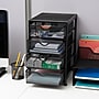 Mind Reader 4-Drawer Desktop Storage, Metal Mesh, Black (4TMCA-BLK)~#|#~9F482886-1C15-45D4-B80B73DD95E0FE30_sc7