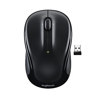 Logitech M325s Wireless Ambidextrous Optical USB Mouse, Black (910-006825)
