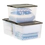 Iris 144 Quart Storage Container with Lid, Plastic, Gray, 3/Pack (500254)~#|#~9F52E4D5-3440-4528-ADD268143D2AB2FB_sc7