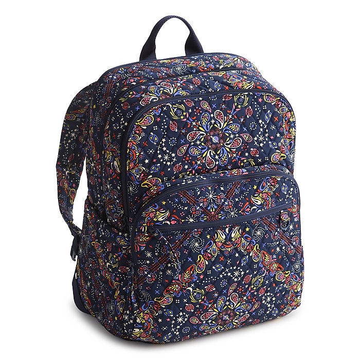 Vera Bradley Bancroft Laptop Backpack, Large, Starry Paisley