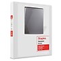 Staples 1" 3-Ring View Binders, D-Ring, White, 12/Pack (26432CT)~#|#~9F565ADC-EC57-4047-9AC6540A78203FDC_sc7