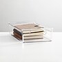 iDESIGN Medium Stackable Plastic Storage Bin, Clear, 2/Pack (03062W)~#|#~9F5D2713-5AF3-43F1-8D3687E4B92181A6_sc7
