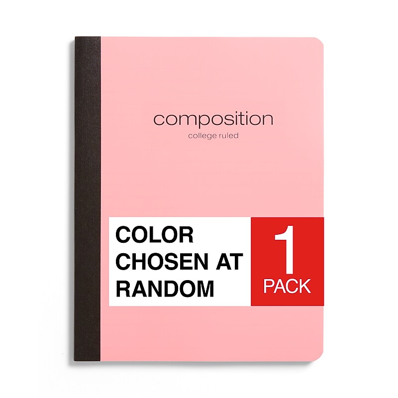 Pep Rally Composition Notebook, 9.75" x 7.5", College Ruled, 80 Sheets, Color chosen at random (58550M) image 1