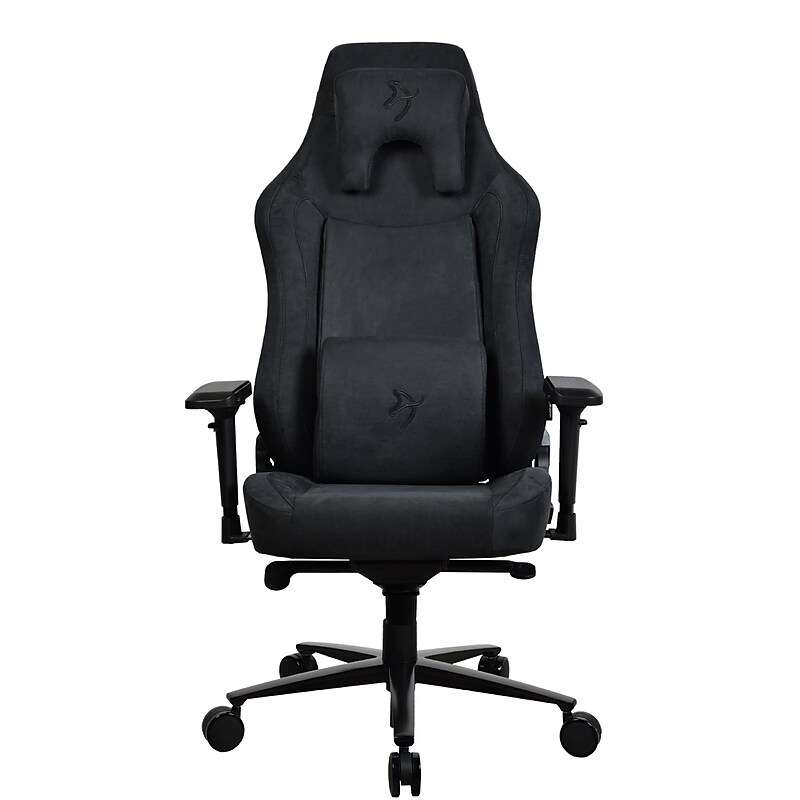 Arozzi Vernazza XL Supersoft Microfiber Ergonomic Racing Gaming Chair, Pure Black (VERNAZZA-XL-SPSF-PBK) image 1