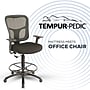 Tempur-Pedic Fabric Drafting Chair with Backrest and Footrest with Lumbar Support, Black (TP8200-BLACK)~#|#~9F66CB05-C356-4F29-A18B52B1806393DE_sc7