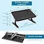 LapGear Adjustable Tilt 22" x 14" x 3.5" Laptop Bed Desk, Black (78508)~#|#~9F69280C-C939-4422-AC1BBF6C20E576C5_sc7