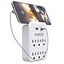 STANLEY SurgePro 1200 6-Outlet Extreme Surge Protector Wall Tap with Phone Shelf & 2-USB Ports, 1200 Joules, White (30426)~#|#~9F6D29B0-E9D4-45A4-903378089F447C61_sc7
