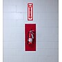 Cosco Fire Extinguisher Indoor/Outdoor Wall Sign, 4" x 13", Red/White (098063)~#|#~9F6F76AC-FB21-4DE1-9E76A1E8978FBD64_sc7