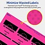 Avery Laser/Inkjet Square Multipurpose Labels, 2.5" x 2.5", Neon Magenta, 180/Pack (94104)~#|#~9F71F32A-067F-4715-ACED6335D8C50BCF_sc7