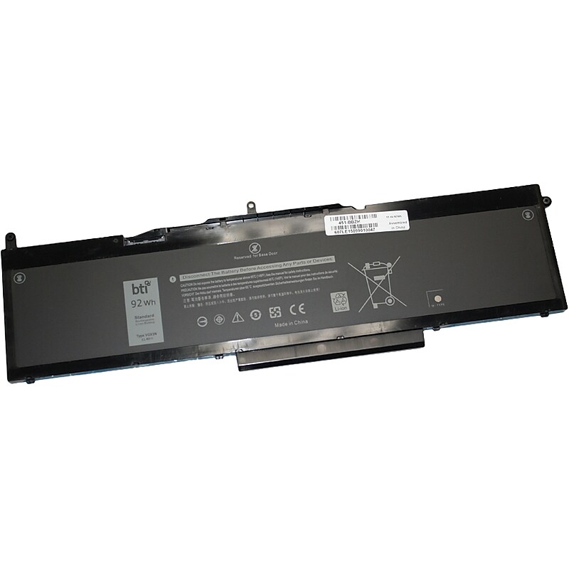 Battery Technology Li-Ion Replacement Battery for Dell Laptops, 8070mAh (451-BBZH-BTI) image 1