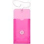 JAM Paper Premium Plastic Filing Envelope with Button & String Closure, 4 1/4" x 6 1/4", Fuchsia Pink, 3/Pack (473B1FUX3)~#|#~9F7C5958-A4CD-4DEC-BCAB9D3EAFC0105E_sc7