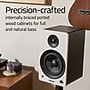 Fluance Ai61 2-Way 2.0 Stereo Bluetooth Bookshelf Speakers with 6.5" Drivers, 120W Amp for Turntable, Natural Walnut (AI61B)~#|#~9F7C7D17-EC08-407D-B4867F0AF22D2B90_sc7