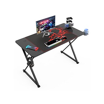 Eureka Ergonomic 47" Computer Gaming Desk, Black (GD0072-BK)