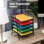 Mind Reader Metal Mesh Front Loading Stackable Letter Tray, Letter/Legal Size, Black (2CSTACK2-BLK)~#|#~9F7D1022-869C-4F93-B806F81397BC74F5_sc7