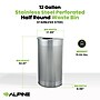 Alpine Industries Stainless Steel Trash Can, 15 Gallon, Silver (ALP438-12HR-SS)~#|#~9F7DAC04-59AB-48C6-BD5283294442B58C_sc7