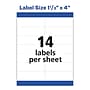 Avery Easy Peel Laser Address Labels, 1-1/3" x 4", White, 350 Labels/Pack (5262)~#|#~9F824F4B-5F94-42D8-B2A9A2FCCD8A0AA2_sc7