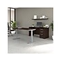 Bush Business Furniture Studio C 60"W Electric Adjustable Standing Desk with Credenza and File, Black Walnut (STC017BWSU)~#|#~9F83C46F-BFD5-4C6D-91D1038E91C3B89C_sc7