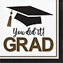 Say Hooray! Graceful Grad Graduation Disposable Paper Plates and Napkins Set, 49/Pack (DTC9638E2A)~#|#~9F8B0E99-F9D9-49B1-B9DCBB5084E9B829_sc7