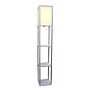 Simple Designs Etagere Organizer 62.5" Floor Lamp with Rectangular Shade, Gray (LF1014-GRY-CCLB)~#|#~9F8CE792-CC86-4892-BEF430E03E444B89_sc7