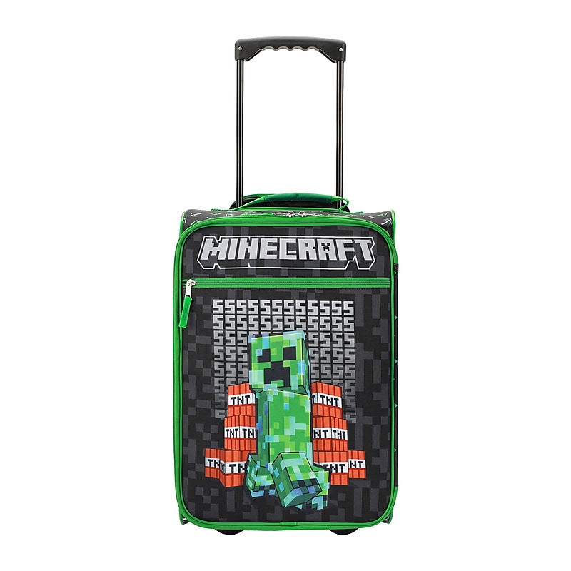 Bioworld 18" Minecraft Carry-On Suitcase, 2-Wheeled, Multicolored (LRY6NZZMNCPP00) image 1