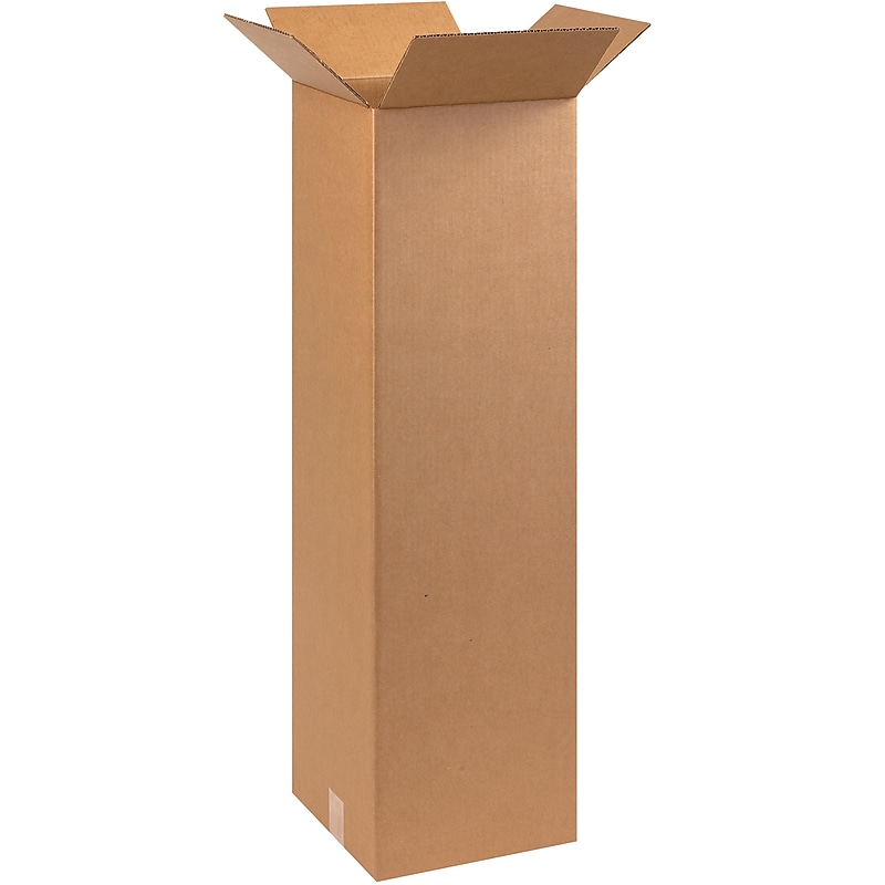 10" x 10" x 36" Shipping Boxes, 32 ECT, Kraft, 25/Bundle (BS101036) image 1