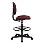 Flash Furniture Mid Back Fabric Ergonomic Drafting Stool, Burgundy (BT659BY)~#|#~9F98A131-E6CF-4978-88338EDEC25273A6_sc7
