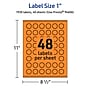 Avery Burst Multipurpose Labels, 1", Bright Orange, 1920/Pack (94606)~#|#~9F98B9CE-3D88-4A07-A717E49E2578654C_sc7
