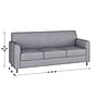Flash Furniture Hercules Diplomat LeatherSoft Sofa, Gray/Chrome Legs (BT8273GYCHR)~#|#~9F98D975-08F9-41D5-B965ECFC103D7F84_sc7